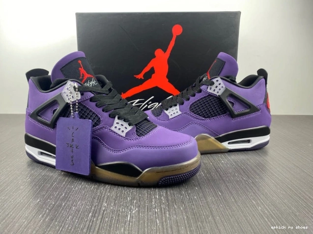 Rep Family) Retro Jordan and (Friends LN4 766296 Purple Scott 4 Travis 0723
